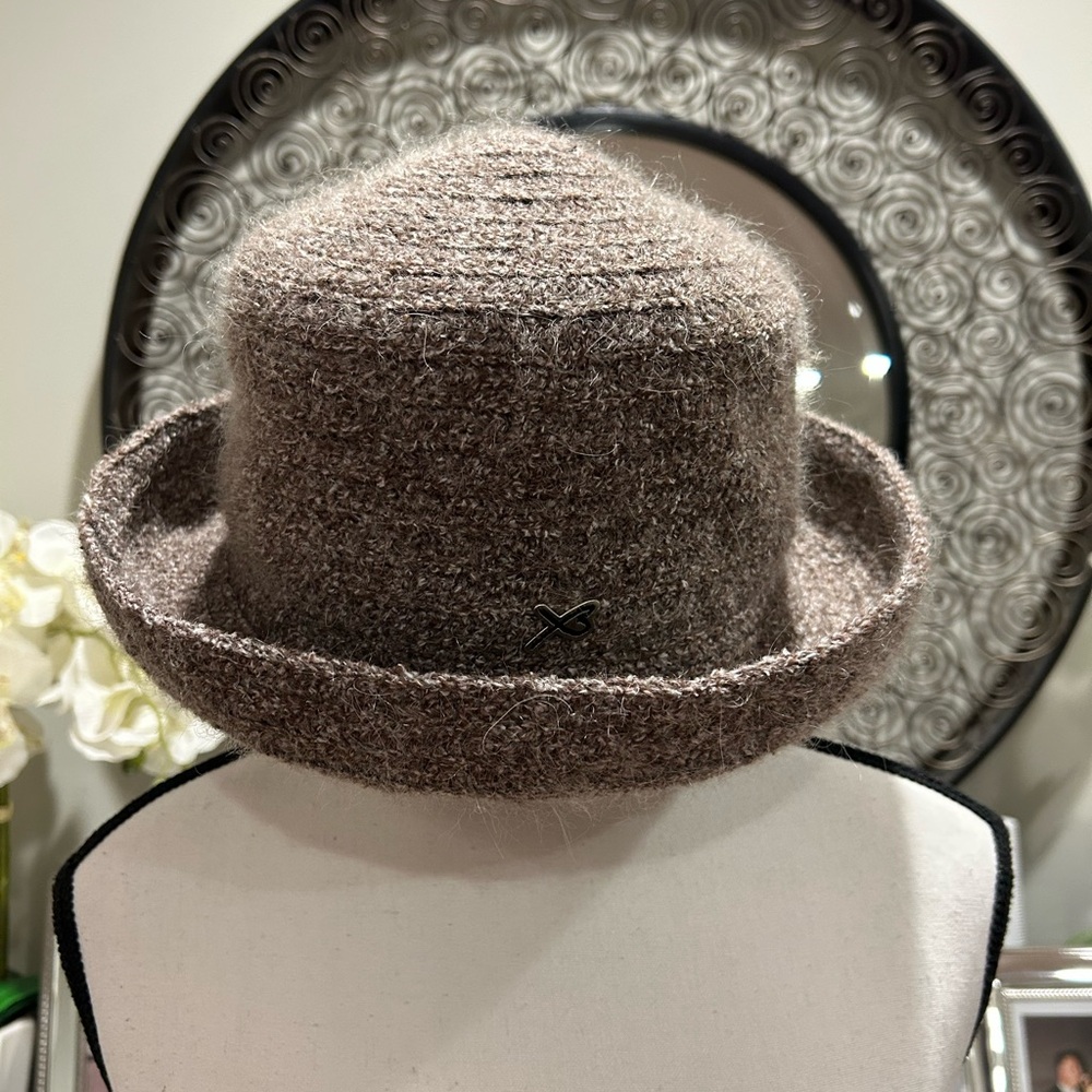 Pendleton Taupe-Brown Textured Bucket Hat